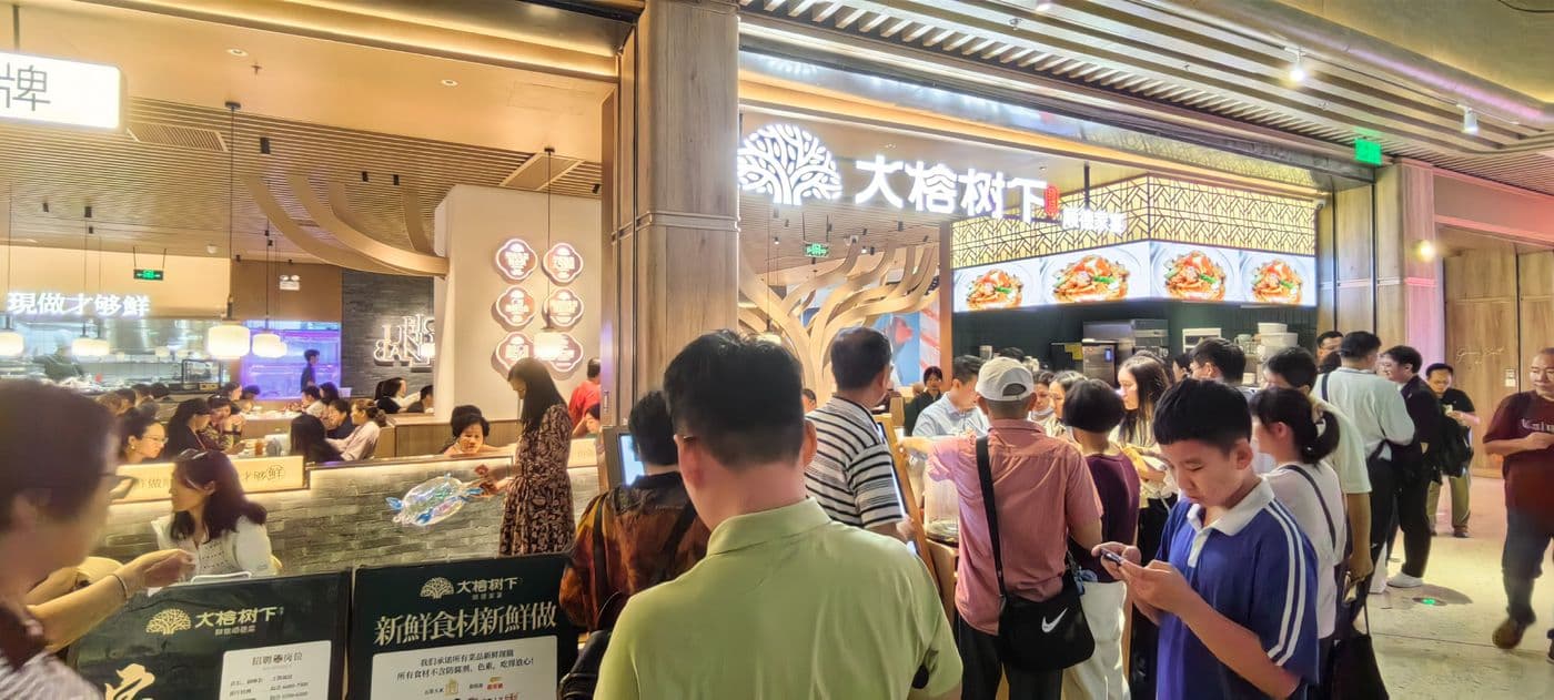 大榕树下门店人气